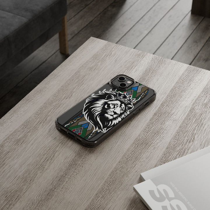 "Lion of Heritage" – Ethiopian/Eritrean Tilet (ጥለት) & African King Phone Case
