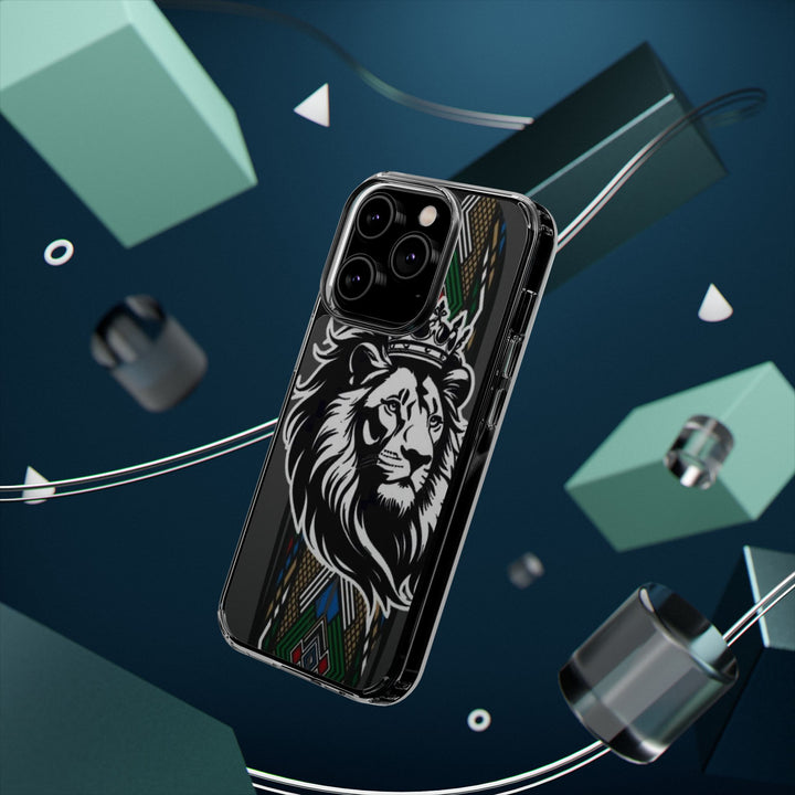"Lion of Heritage" – Ethiopian/Eritrean Tilet (ጥለት) & African King Phone Case