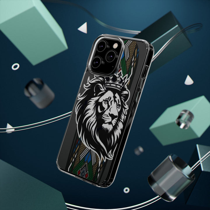"Lion of Heritage" – Ethiopian/Eritrean Tilet (ጥለት) & African King Phone Case