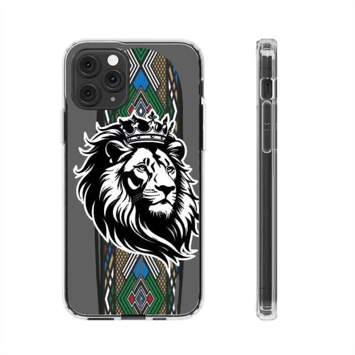 "Lion of Heritage" – Ethiopian/Eritrean Tilet (ጥለት) & African King Phone Case