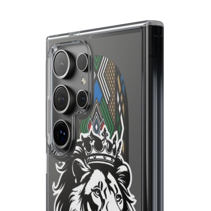 "Lion of Heritage" – Ethiopian/Eritrean Tilet (ጥለት) & African King Phone Case
