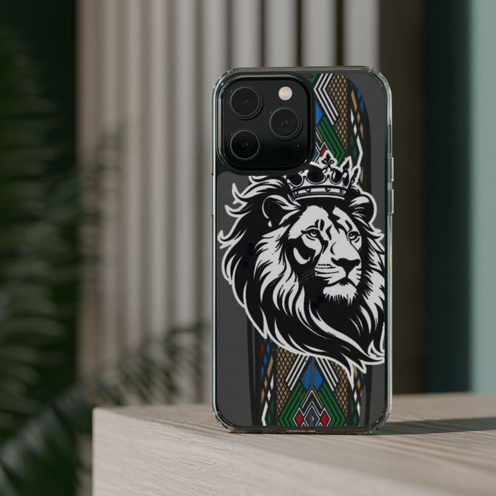 "Lion of Heritage" – Ethiopian/Eritrean Tilet (ጥለት) & African King Phone Case