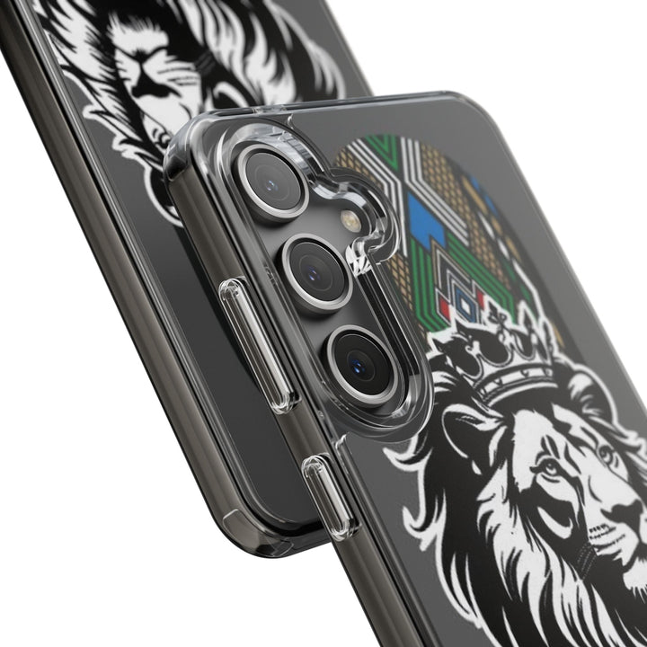 "Lion of Heritage" – Ethiopian/Eritrean Tilet (ጥለት) & African King Phone Case