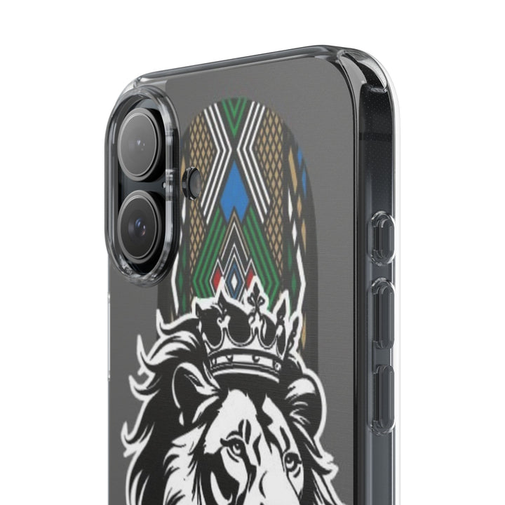 "Lion of Heritage" – Ethiopian/Eritrean Tilet (ጥለት) & African King Phone Case