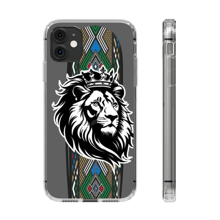 "Lion of Heritage" – Ethiopian/Eritrean Tilet (ጥለት) & African King Phone Case