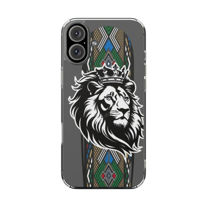 "Lion of Heritage" – Ethiopian/Eritrean Tilet (ጥለት) & African King Phone Case