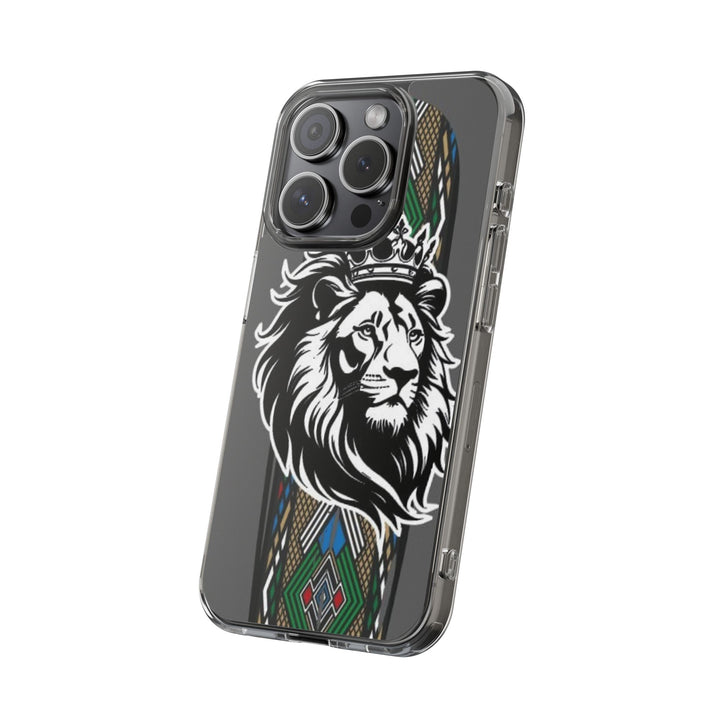 "Lion of Heritage" – Ethiopian/Eritrean Tilet (ጥለት) & African King Phone Case