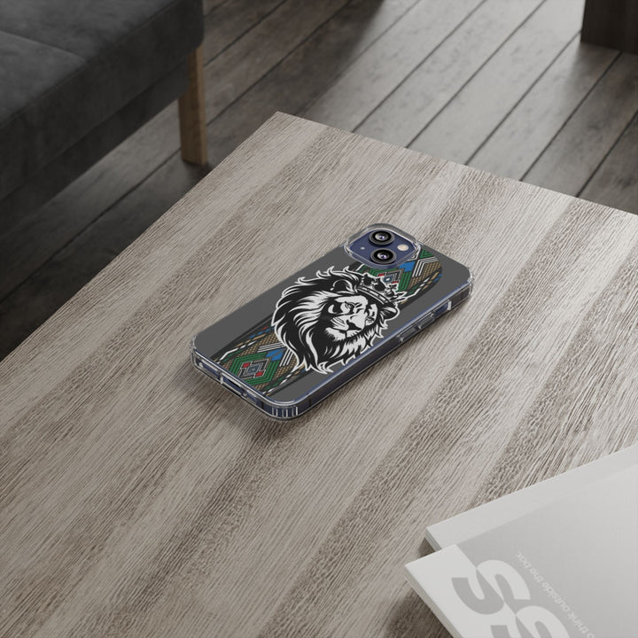 "Lion of Heritage" – Ethiopian/Eritrean Tilet (ጥለት) & African King Phone Case