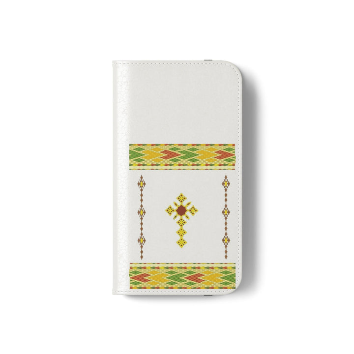 Phone Case - Habesha Golden Tilet (ጥለት) with Ethiopian /Eritrean Cross Meskel Design