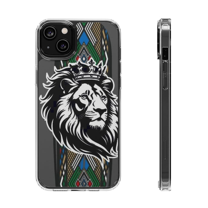 "Lion of Heritage" – Ethiopian/Eritrean Tilet (ጥለት) & African King Phone Case