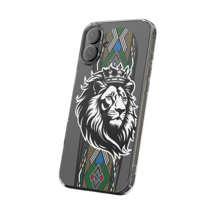 "Lion of Heritage" – Ethiopian/Eritrean Tilet (ጥለት) & African King Phone Case