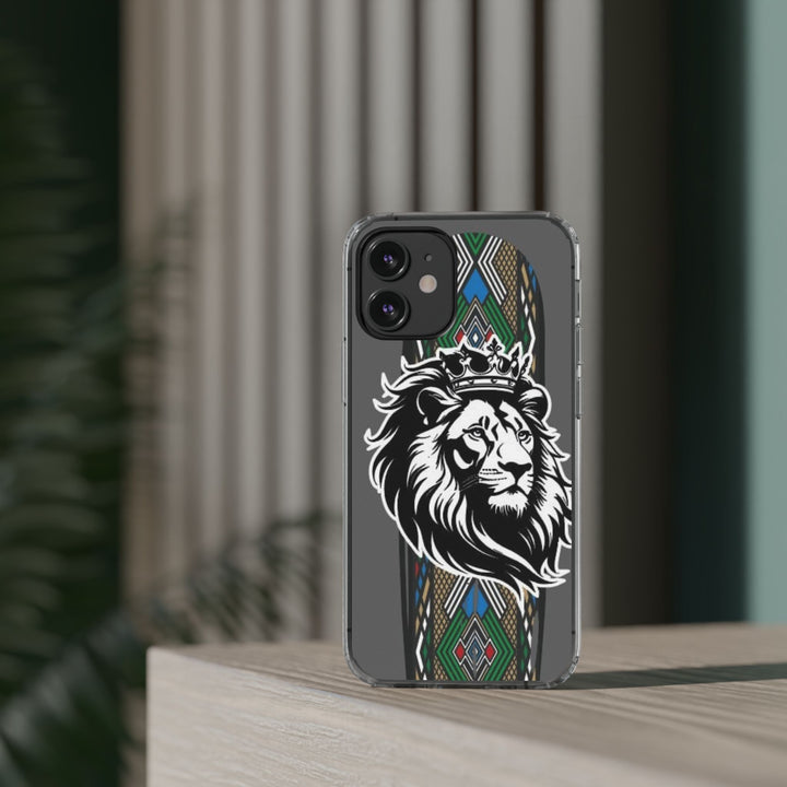 "Lion of Heritage" – Ethiopian/Eritrean Tilet (ጥለት) & African King Phone Case