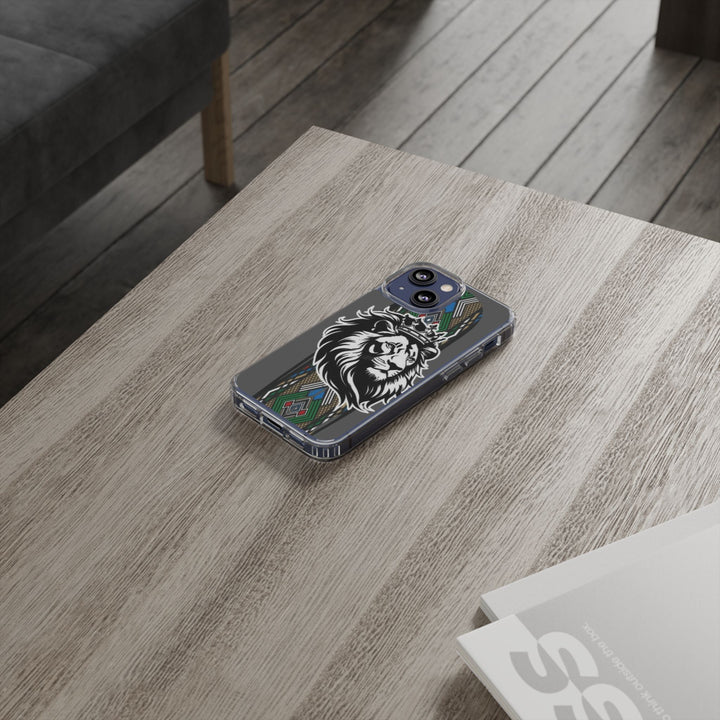 "Lion of Heritage" – Ethiopian/Eritrean Tilet (ጥለት) & African King Phone Case