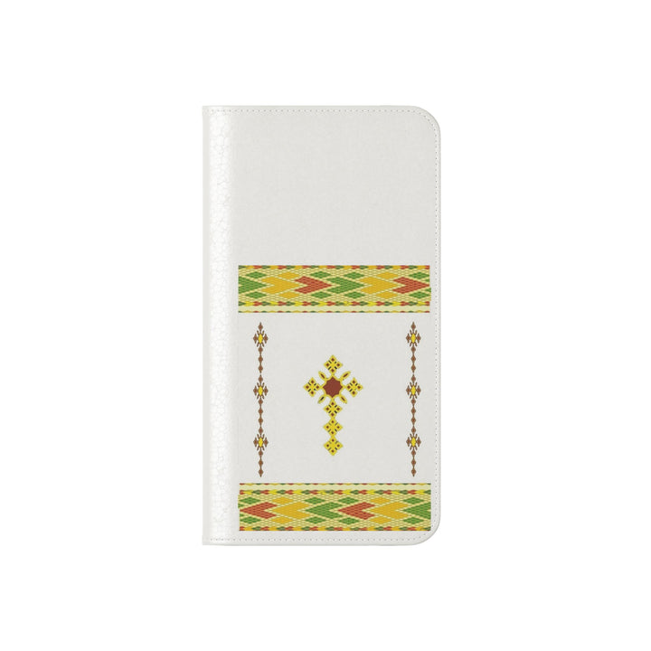 Phone Case - Habesha Golden Tilet (ጥለት) with Ethiopian /Eritrean Cross Meskel Design