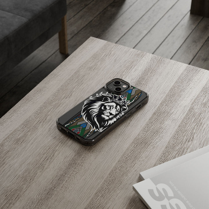 "Lion of Heritage" – Ethiopian/Eritrean Tilet (ጥለት) & African King Phone Case