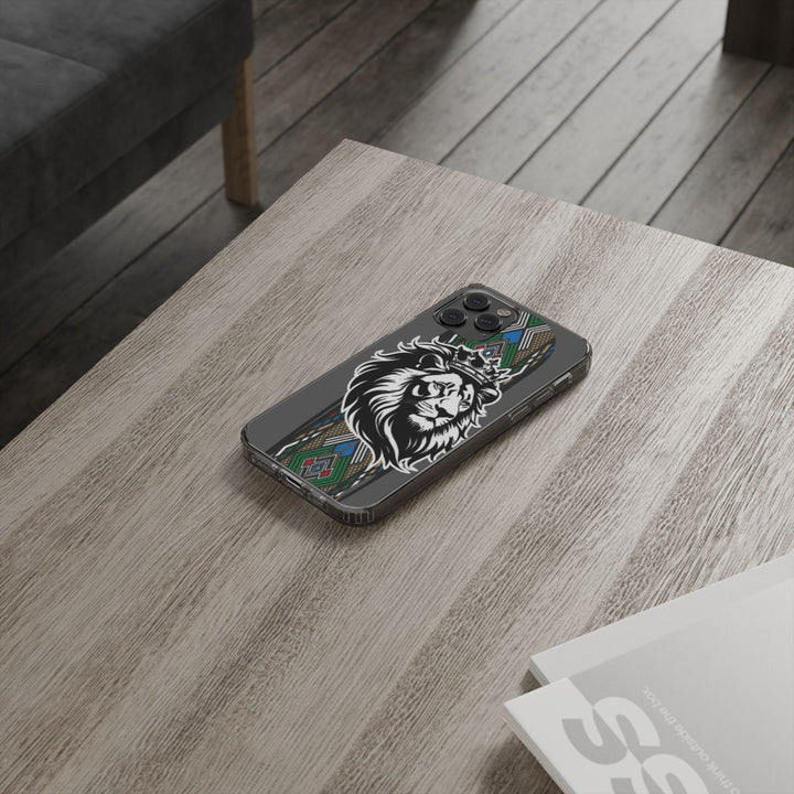 "Lion of Heritage" – Ethiopian/Eritrean Tilet (ጥለት) & African King Phone Case