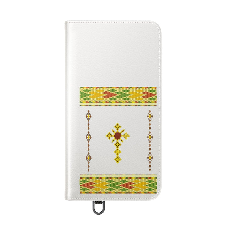 Phone Case - Habesha Golden Tilet (ጥለት) with Ethiopian /Eritrean Cross Meskel Design