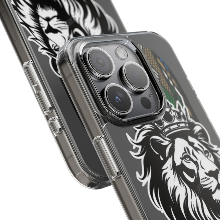 "Lion of Heritage" – Ethiopian/Eritrean Tilet (ጥለት) & African King Phone Case