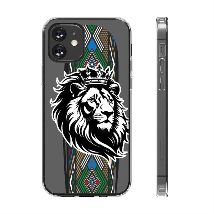 "Lion of Heritage" – Ethiopian/Eritrean Tilet (ጥለት) & African King Phone Case