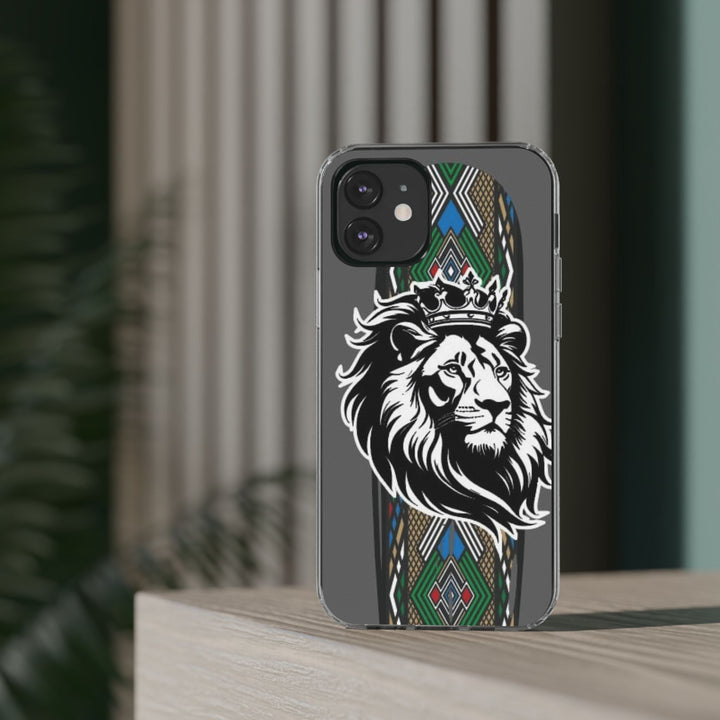 "Lion of Heritage" – Ethiopian/Eritrean Tilet (ጥለት) & African King Phone Case