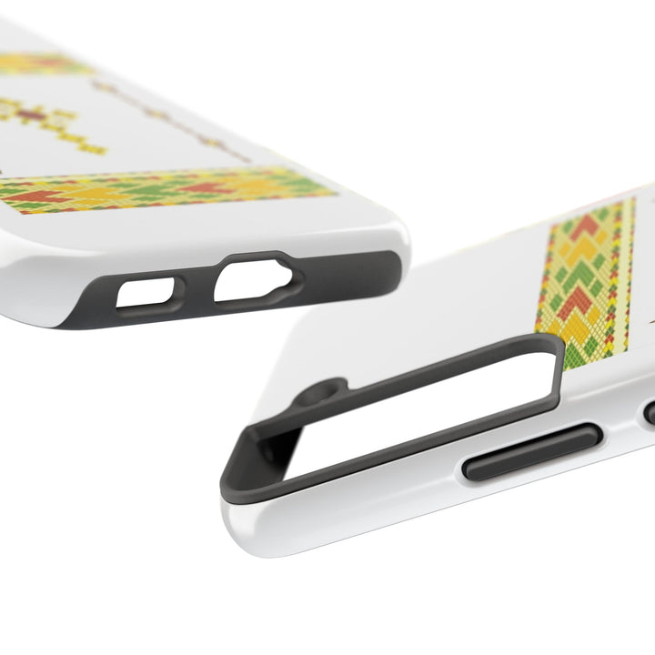 Phone Case - Habesha Golden Tilet (ጥለት) with Ethiopian / Eritrean Cross Meskel Design