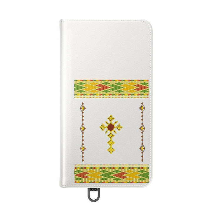 Phone Case - Habesha Golden Tilet (ጥለት) with Ethiopian /Eritrean Cross Meskel Design