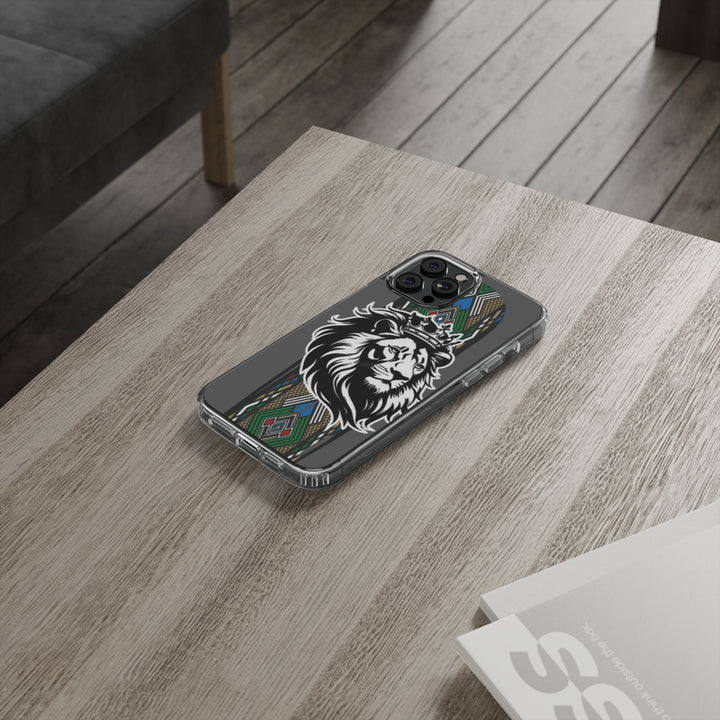 "Lion of Heritage" – Ethiopian/Eritrean Tilet (ጥለት) & African King Phone Case