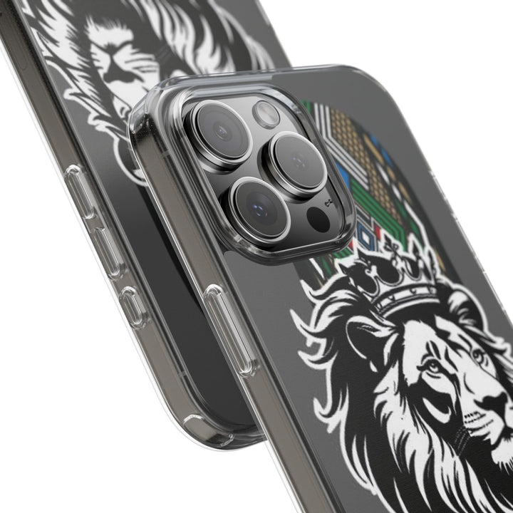 "Lion of Heritage" – Ethiopian/Eritrean Tilet (ጥለት) & African King Phone Case