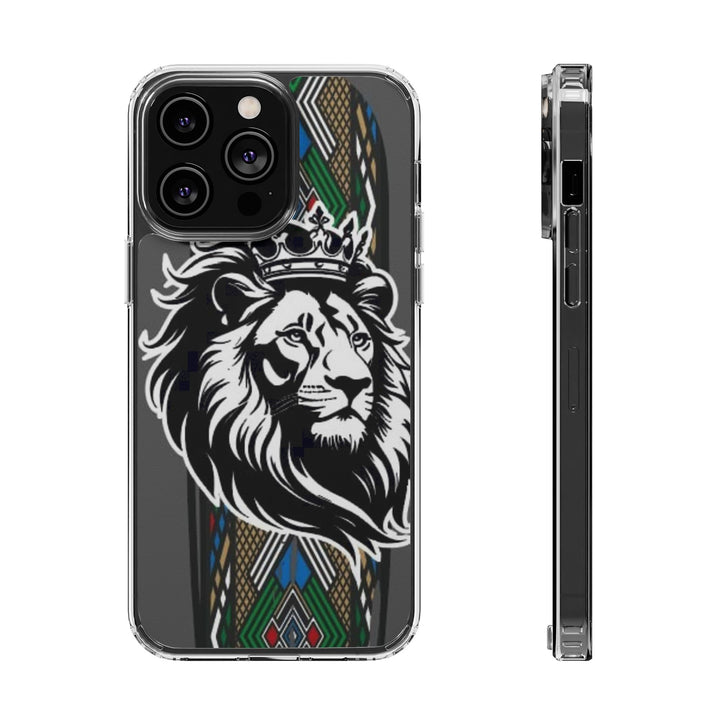 "Lion of Heritage" – Ethiopian/Eritrean Tilet (ጥለት) & African King Phone Case