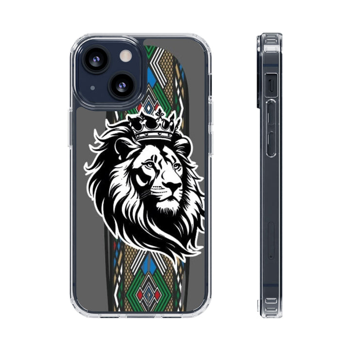 "Lion of Heritage" – Ethiopian/Eritrean Tilet (ጥለት) & African King Phone Case
