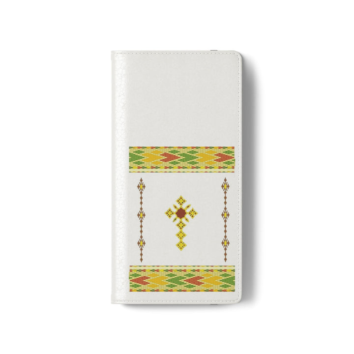 Phone Case - Habesha Golden Tilet (ጥለት) with Ethiopian /Eritrean Cross Meskel Design