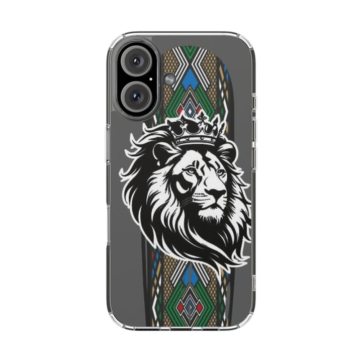 "Lion of Heritage" – Ethiopian/Eritrean Tilet (ጥለት) & African King Phone Case