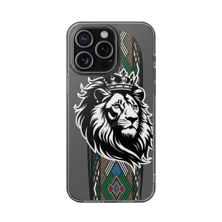 "Lion of Heritage" – Ethiopian/Eritrean Tilet (ጥለት) & African King Phone Case