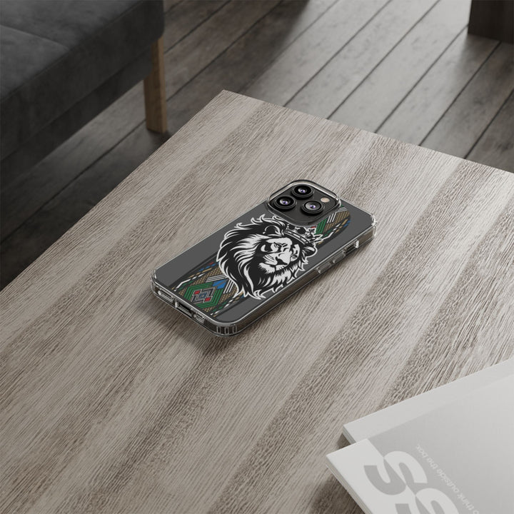 "Lion of Heritage" – Ethiopian/Eritrean Tilet (ጥለት) & African King Phone Case