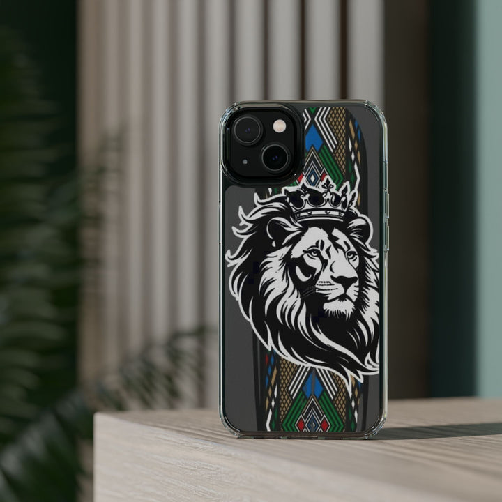 "Lion of Heritage" – Ethiopian/Eritrean Tilet (ጥለት) & African King Phone Case