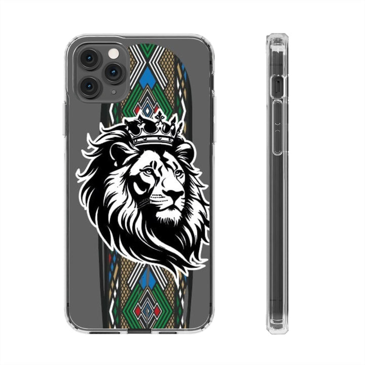 "Lion of Heritage" – Ethiopian/Eritrean Tilet (ጥለት) & African King Phone Case