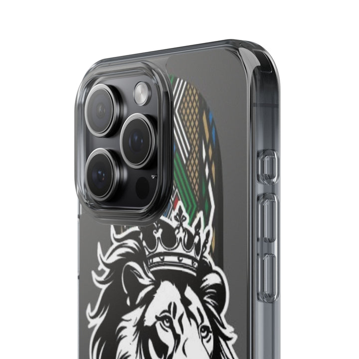 "Lion of Heritage" – Ethiopian/Eritrean Tilet (ጥለት) & African King Phone Case