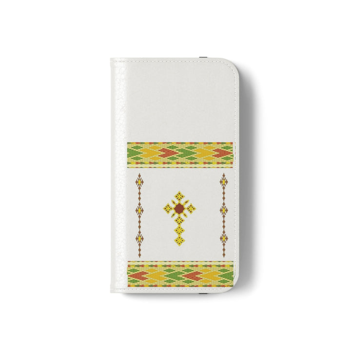 Phone Case - Habesha Golden Tilet (ጥለት) with Ethiopian /Eritrean Cross Meskel Design