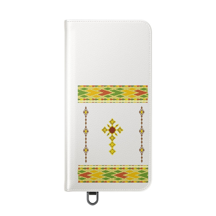 Phone Case - Habesha Golden Tilet (ጥለት) with Ethiopian /Eritrean Cross Meskel Design