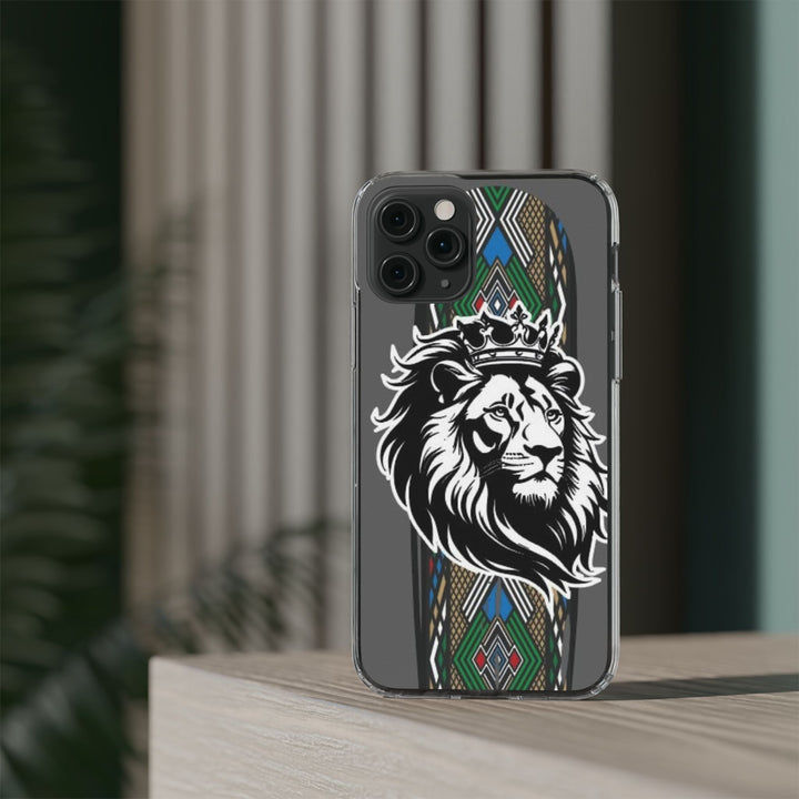 "Lion of Heritage" – Ethiopian/Eritrean Tilet (ጥለት) & African King Phone Case