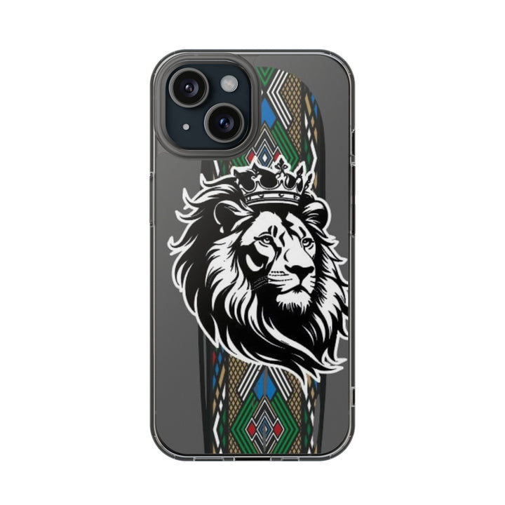 "Lion of Heritage" – Ethiopian/Eritrean Tilet (ጥለት) & African King Phone Case
