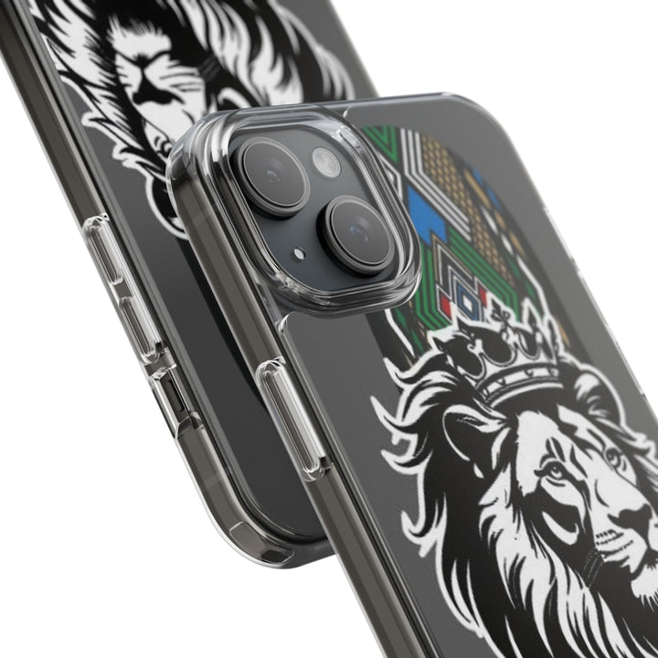 "Lion of Heritage" – Ethiopian/Eritrean Tilet (ጥለት) & African King Phone Case