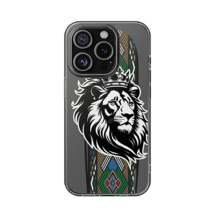 "Lion of Heritage" – Ethiopian/Eritrean Tilet (ጥለት) & African King Phone Case