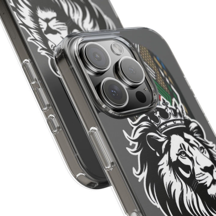 "Lion of Heritage" – Ethiopian/Eritrean Tilet (ጥለት) & African King Phone Case