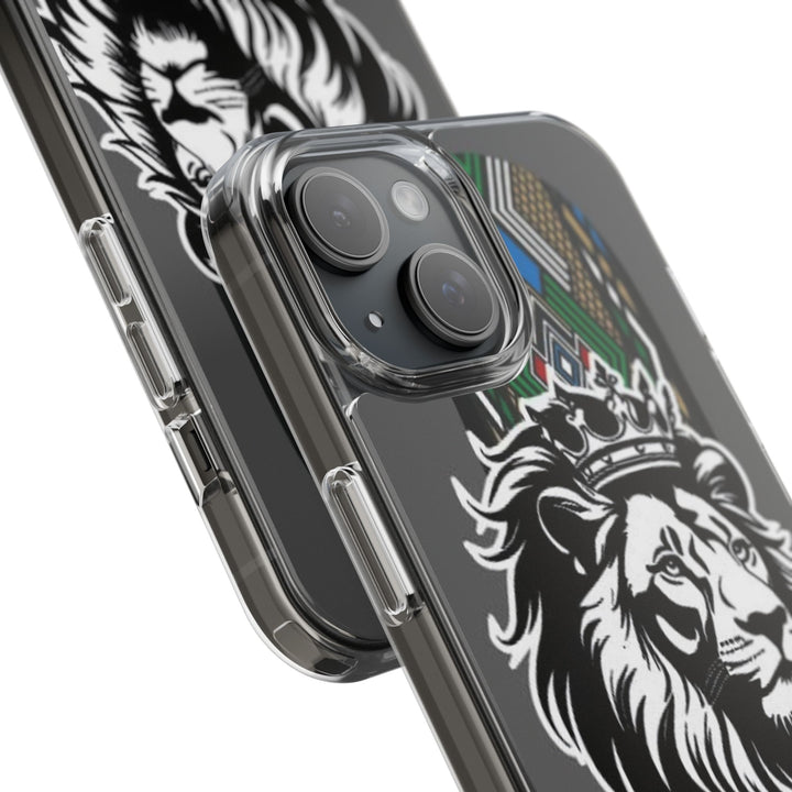 "Lion of Heritage" – Ethiopian/Eritrean Tilet (ጥለት) & African King Phone Case