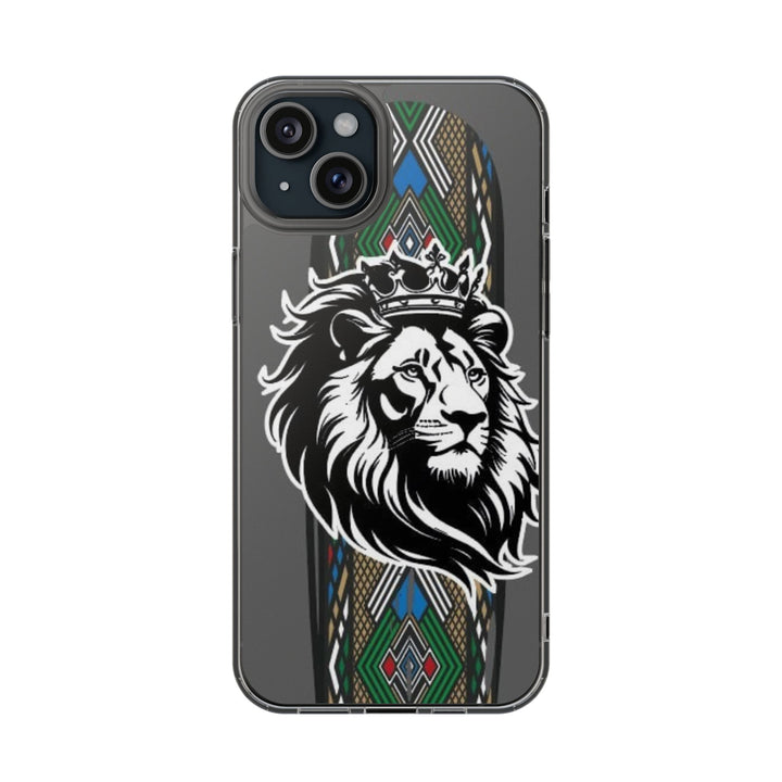 "Lion of Heritage" – Ethiopian/Eritrean Tilet (ጥለት) & African King Phone Case