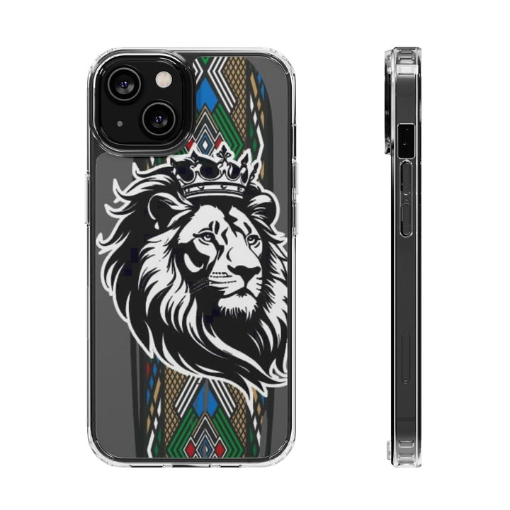 "Lion of Heritage" – Ethiopian/Eritrean Tilet (ጥለት) & African King Phone Case