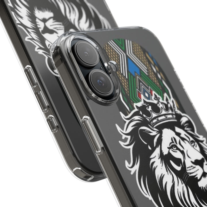 "Lion of Heritage" – Ethiopian/Eritrean Tilet (ጥለት) & African King Phone Case