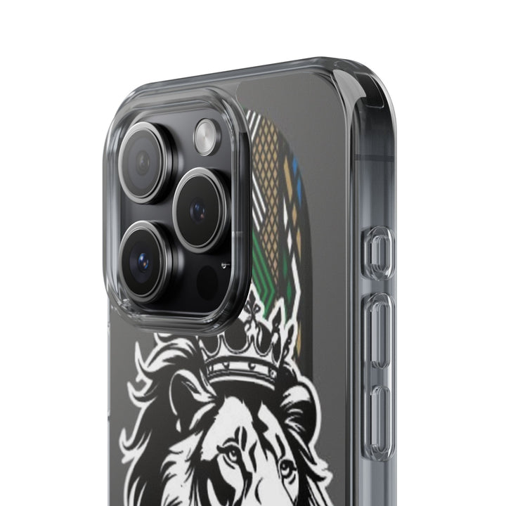 "Lion of Heritage" – Ethiopian/Eritrean Tilet (ጥለት) & African King Phone Case
