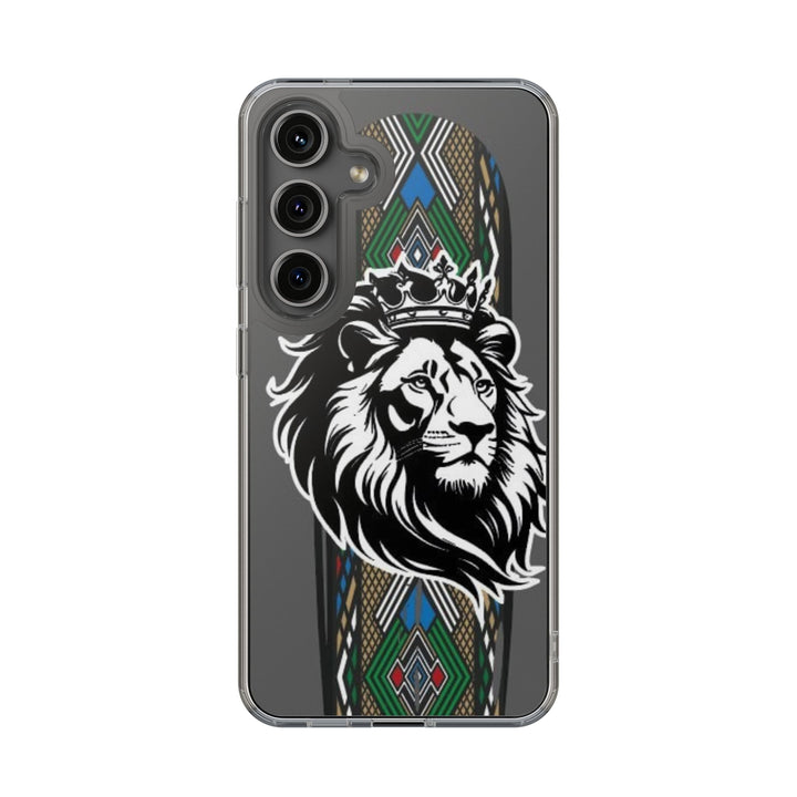 "Lion of Heritage" – Ethiopian/Eritrean Tilet (ጥለት) & African King Phone Case